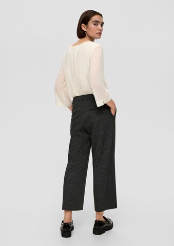 s.Oliver BLACK LABEL Wide leg Broek in Zwart