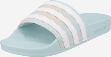 ADIDAS ORIGINALS Beach & Pool Shoes 'Adilette' in Blue: front