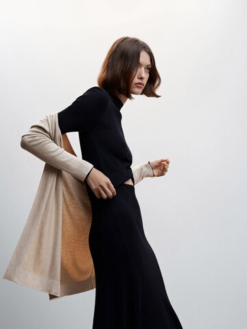 MANGO Knit Cardigan 'ALMA' in Brown