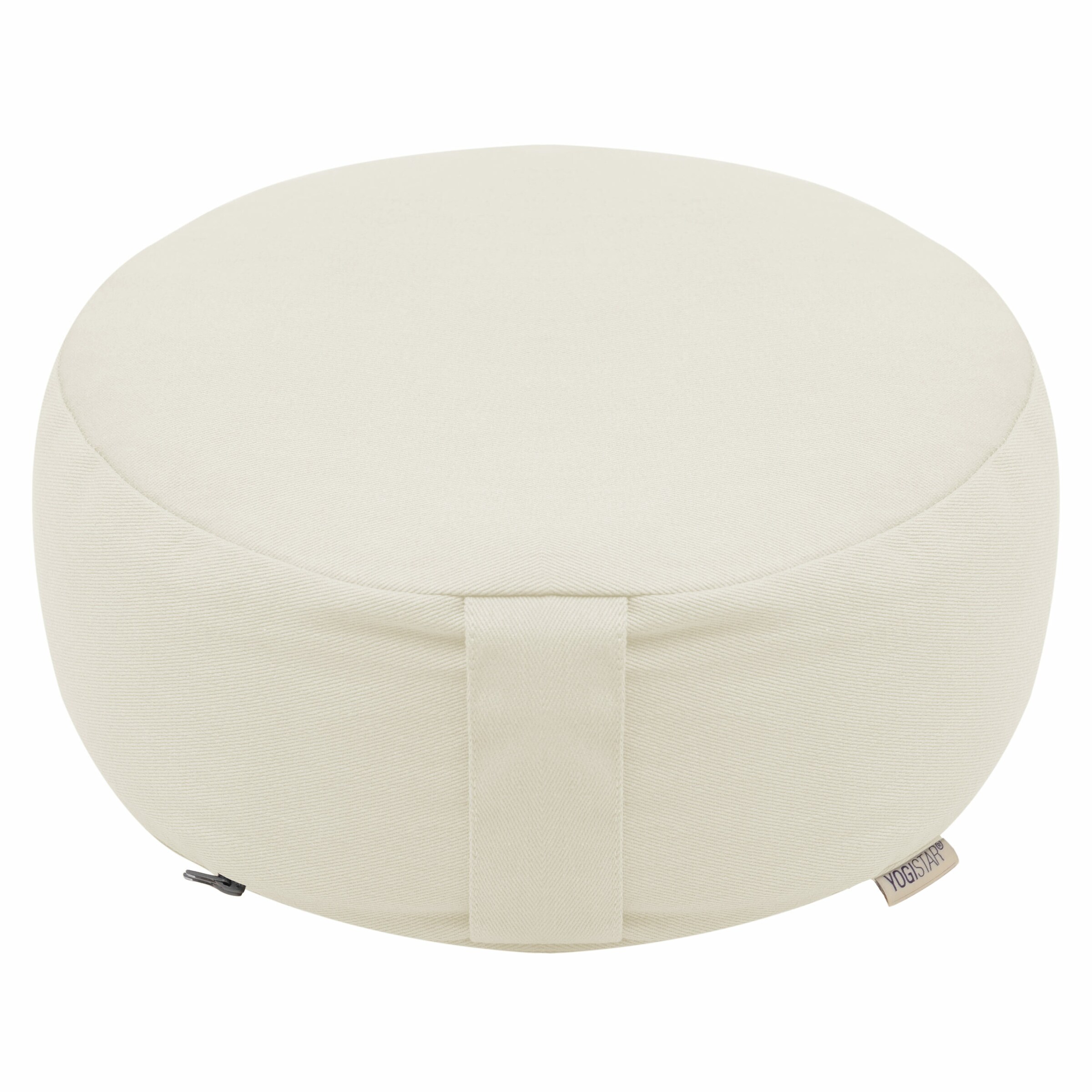 YOGISTAR.COM Pillow in White: front