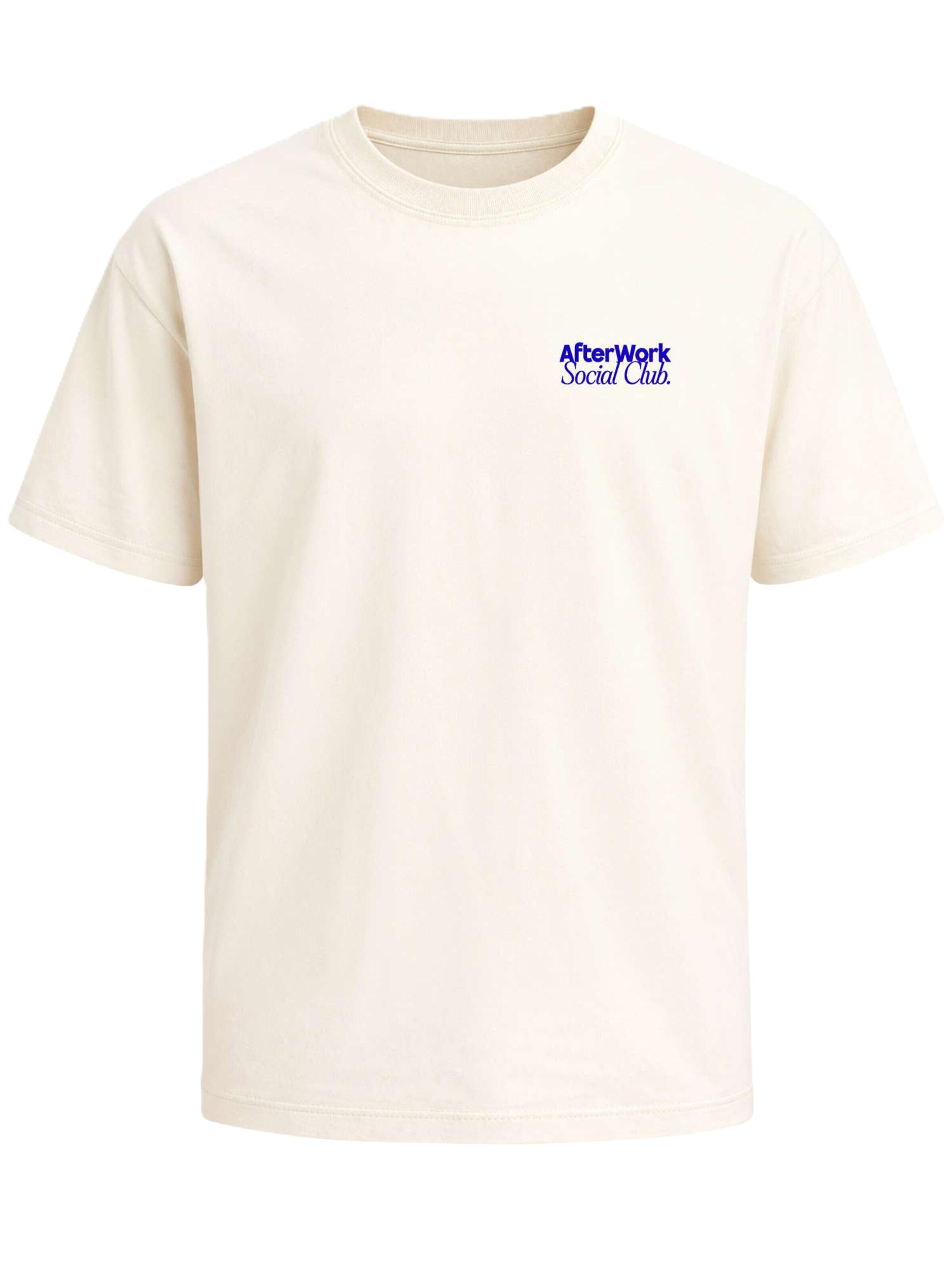 Neverless Shirt 'After Work Social Club' in Beige: front