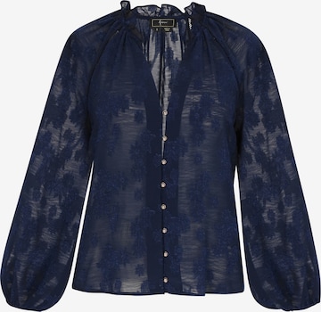 faina - Blusa en azul: frente