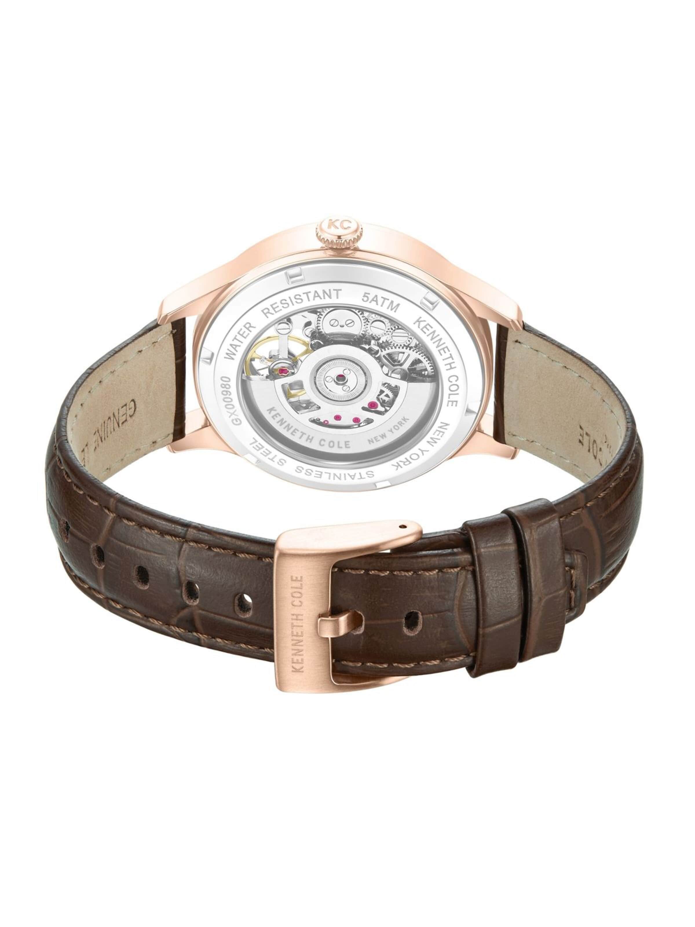Kenneth Cole Analoguhr 'Newport'‌‌‌‌ in Braun
