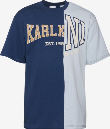 T-Shirt Karl Kani en bleu : devant