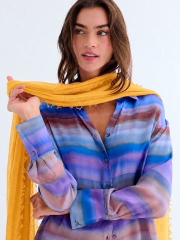 Écharpe SILK & CASHMERE en jaune