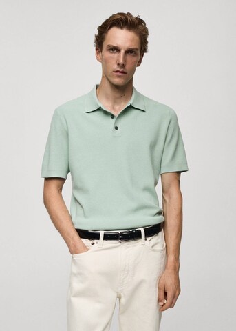 MANGO MAN Shirt 'Galaxia' in Grün: Vorderseite