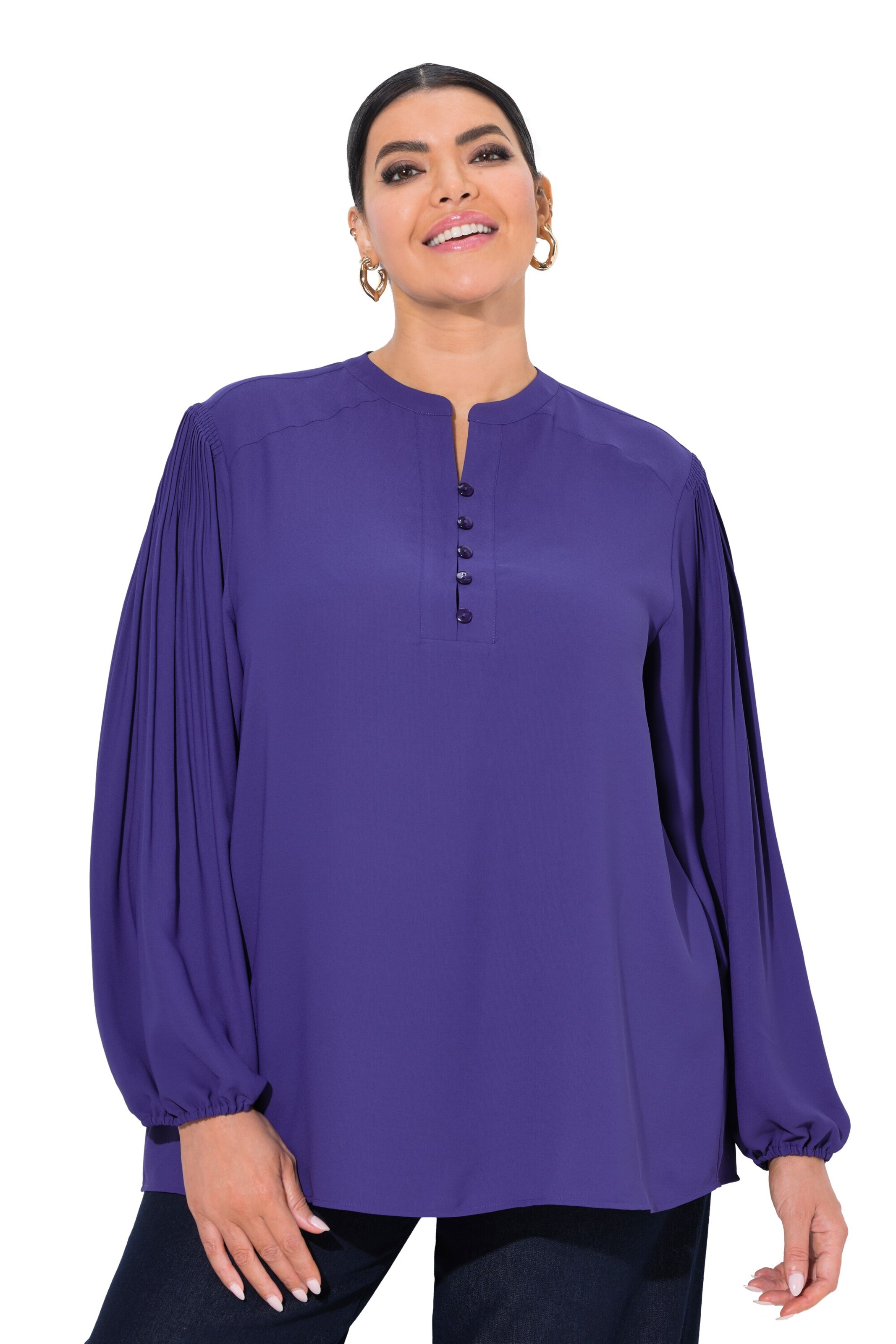 Ulla Popken Blouse in Blue: front