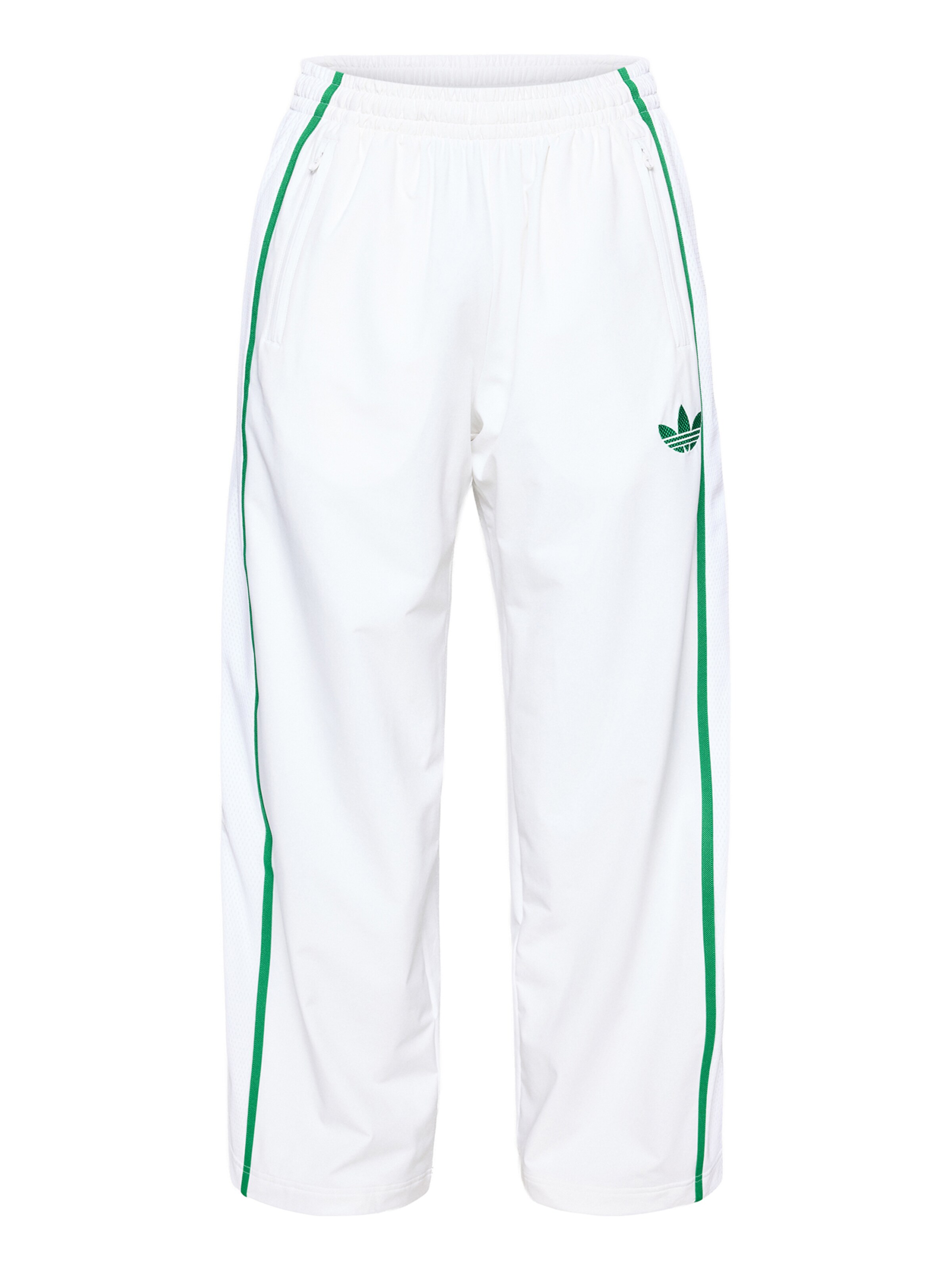 Adidas Originals Textil Pants in Green / White, Item view