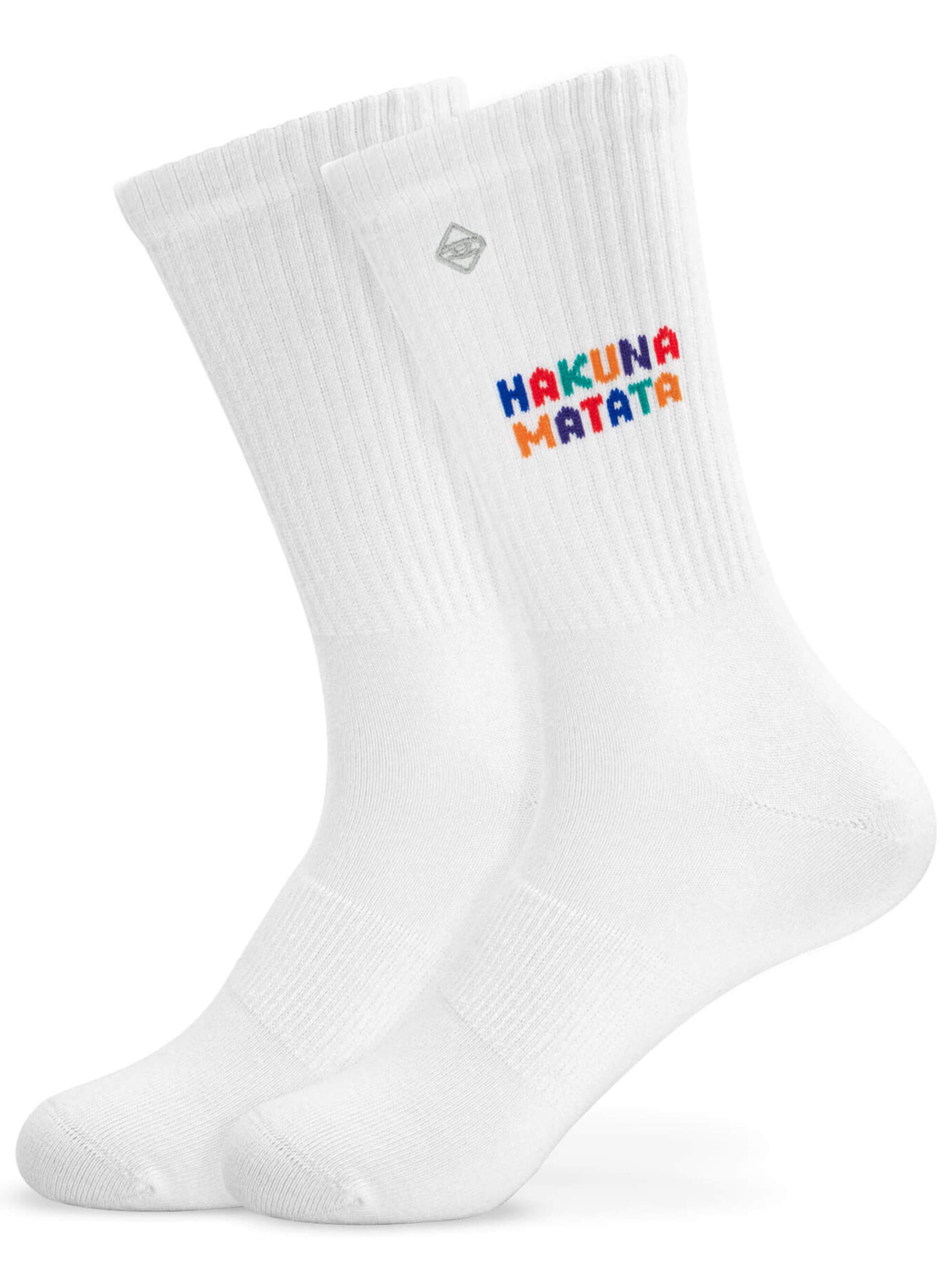 J.Clay Socks 'Hakuna Matata' in White: front
