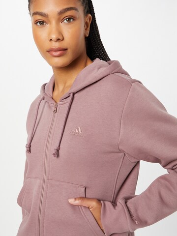 ADIDAS SPORTSWEAR Sports sweat jacket 'All Szn Fleece ' in Purple