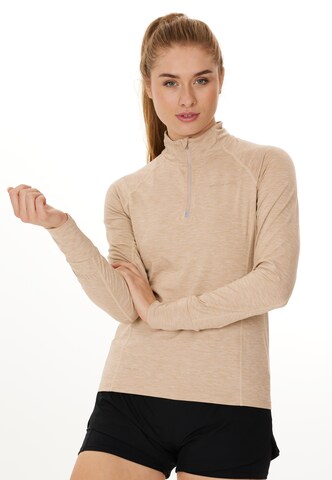 ENDURANCE Functioneel shirt 'Canna V2' in Beige: voorkant