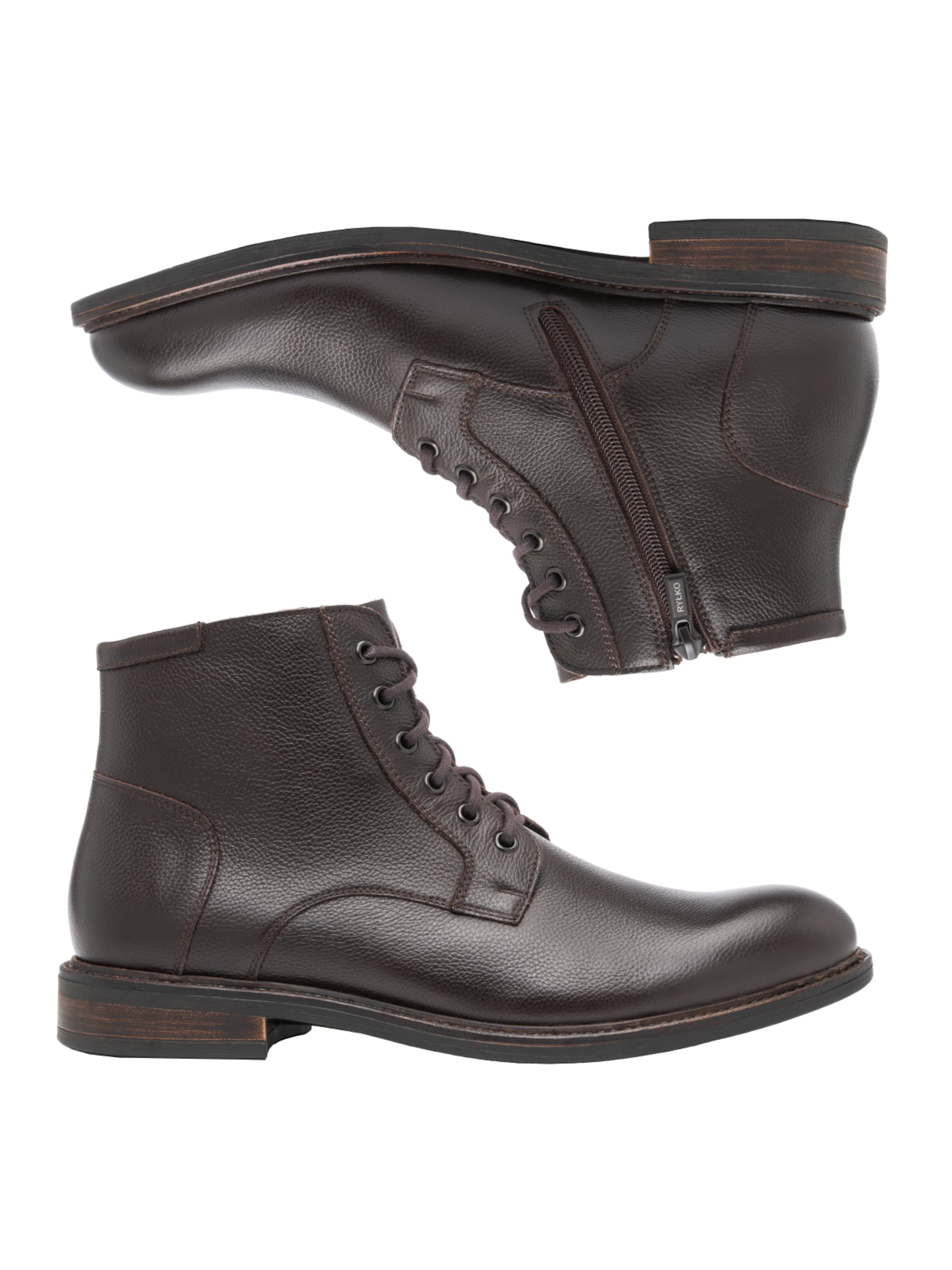 Boots stringati di RYŁKO in marrone