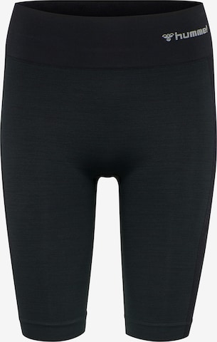 Skinny Pantaloni sportivi di Hummel in nero: frontale