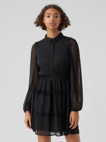 VERO MODA Blousejurk in Zwart: voorkant