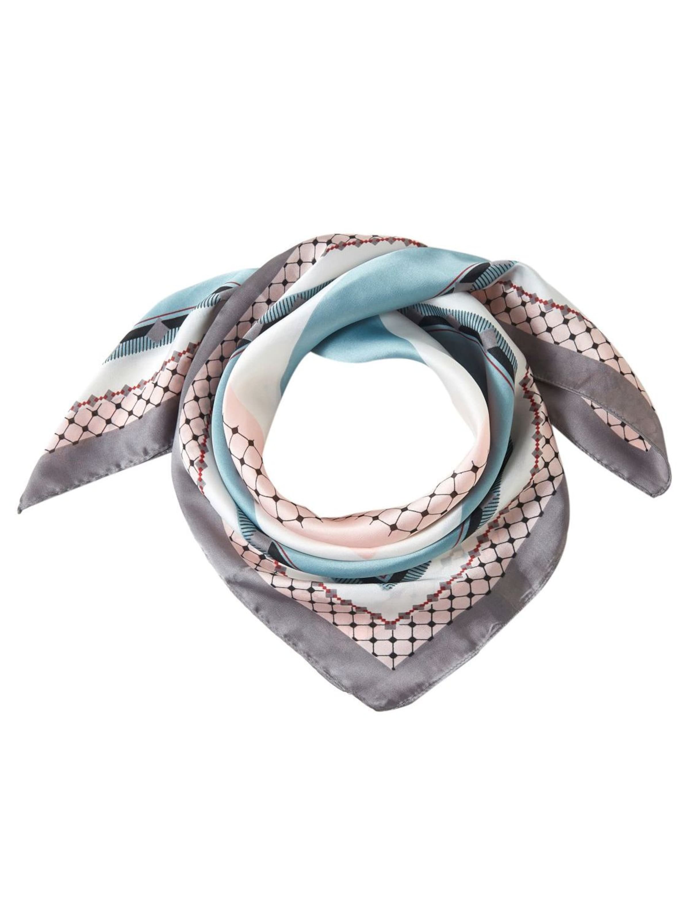 alberto cabale - Chal 'Petit carré de Soie Mixpoint Cléo' en rosa