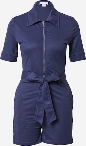 Warehouse Jumpsuit in Blauw: voorkant