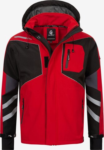 Rock Creek Outdoorjacke in Rot: predná strana