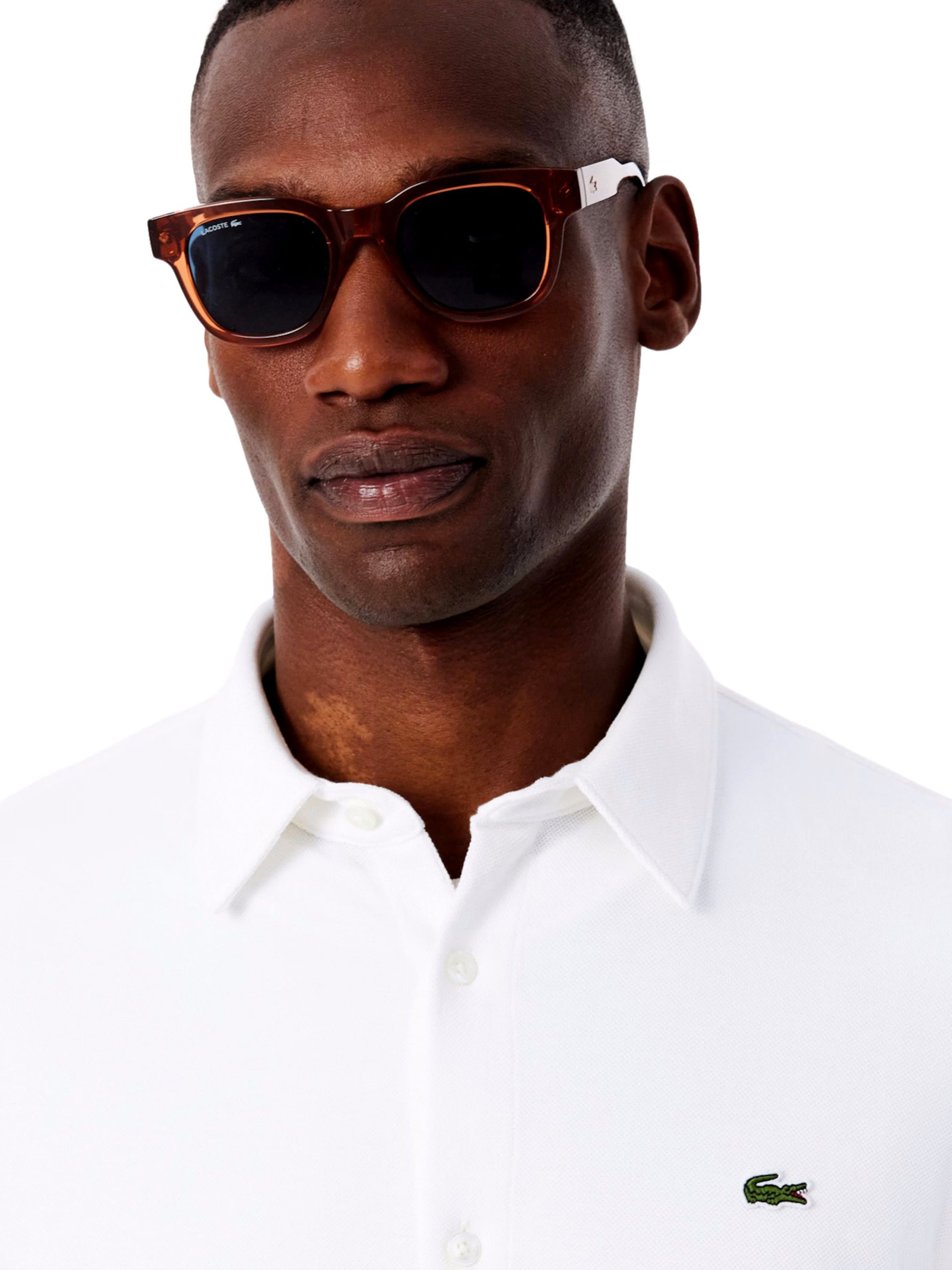 LACOSTE Slim fit Overhemd in Wit