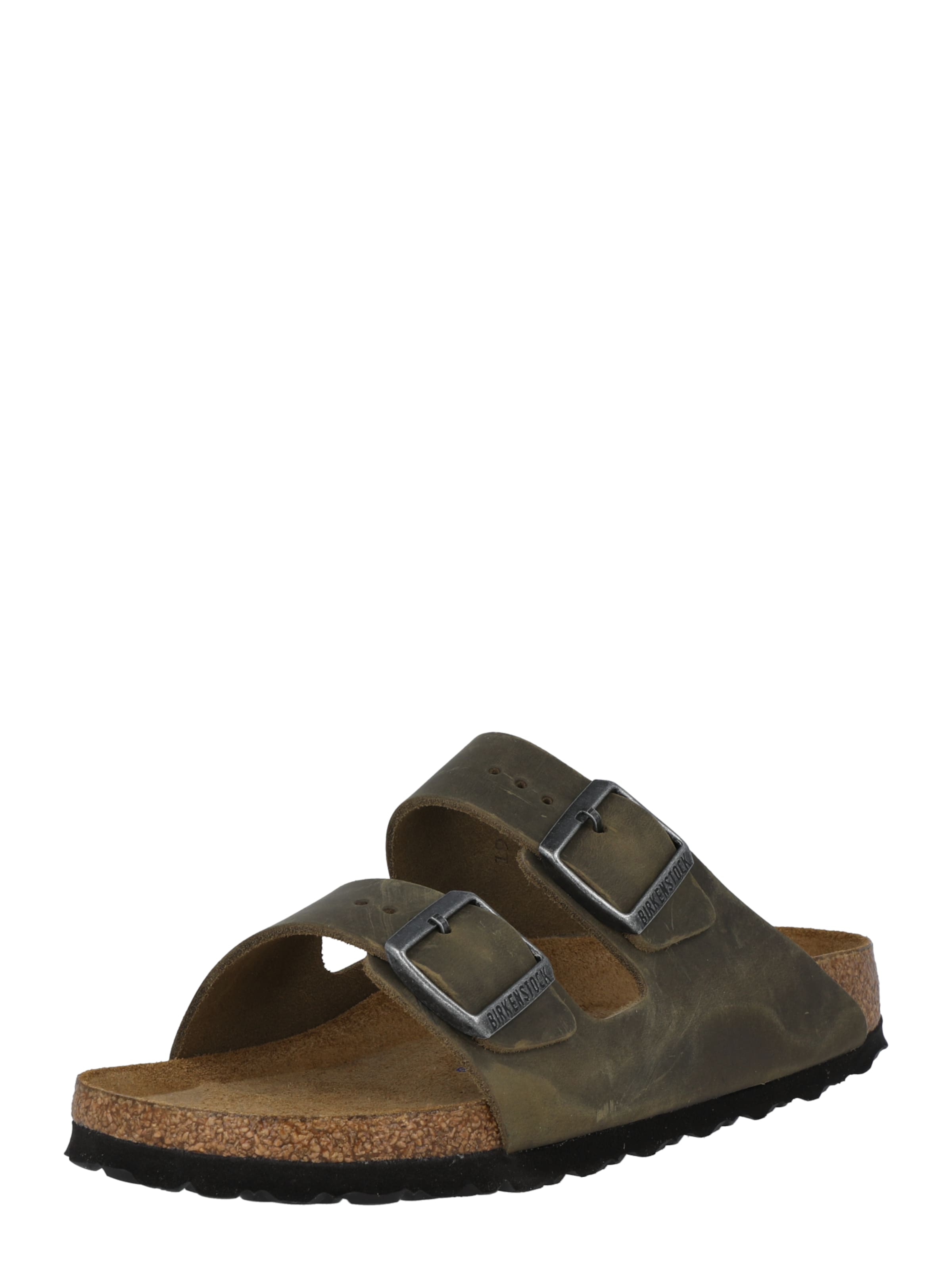 Zoccoletto 'Arizona' di BIRKENSTOCK in verde: frontale