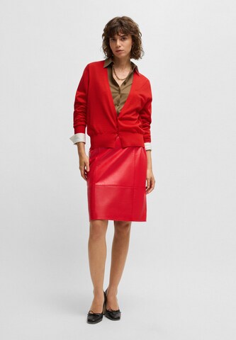 BOSS Strickjacke 'Funiota' in Rot