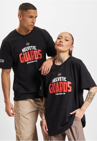 T-Shirt 'DefShop x European League of Football  Helvetic Guards 1' DEF en noir