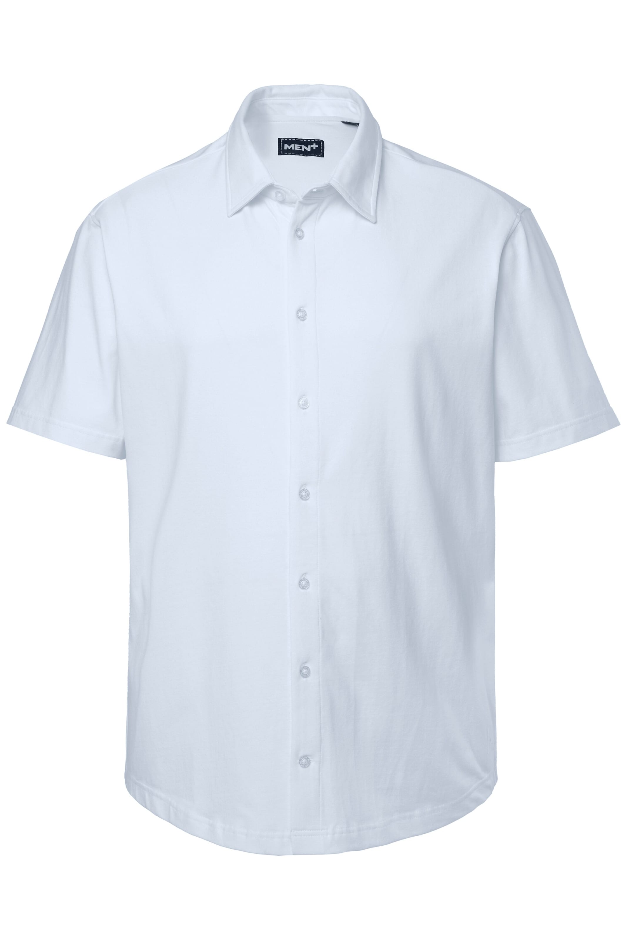 Men Plus Overhemd in Grijs: voorkant