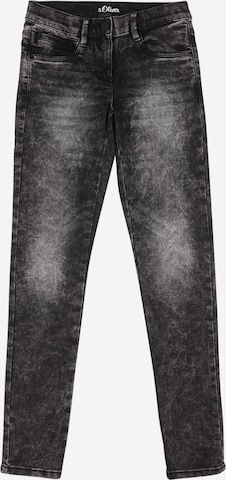 s.Oliver Slimfit Jeans 'Suri' in Grijs: voorkant