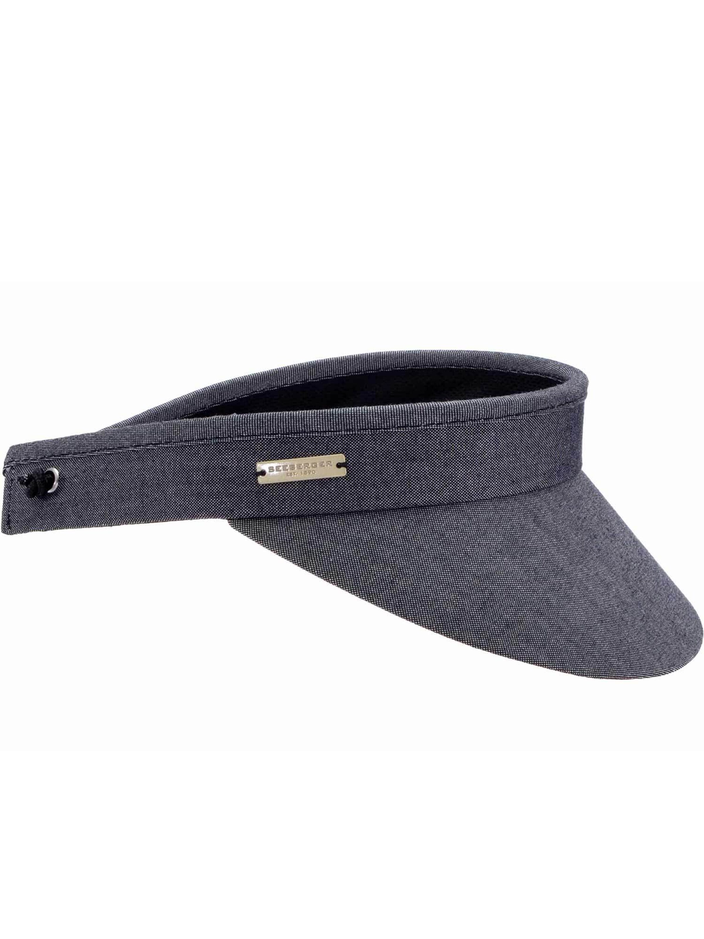 Seeberger Hat 'Visor' in Black: front