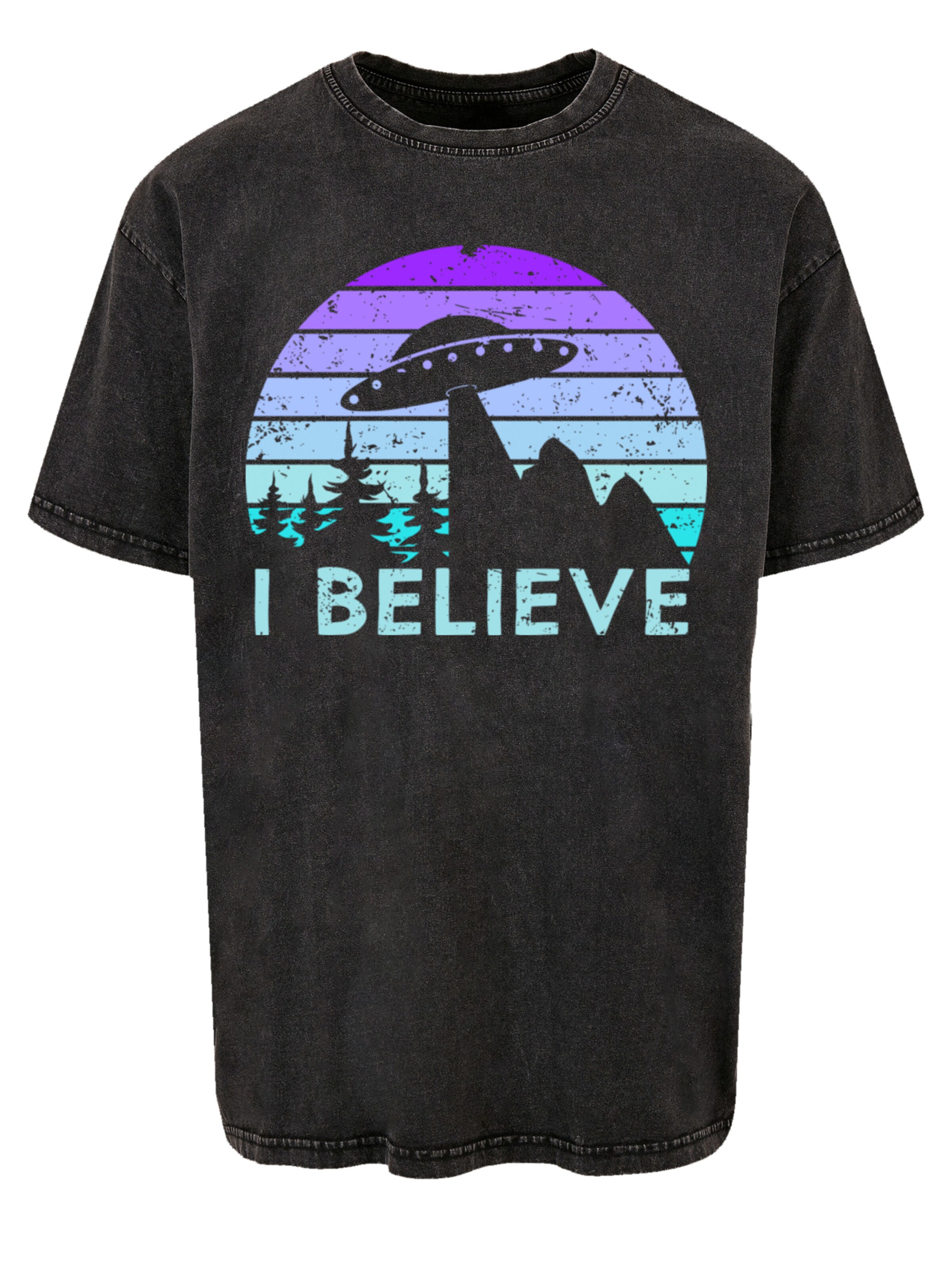 F4NT4STIC Shirt in Zwart: voorkant