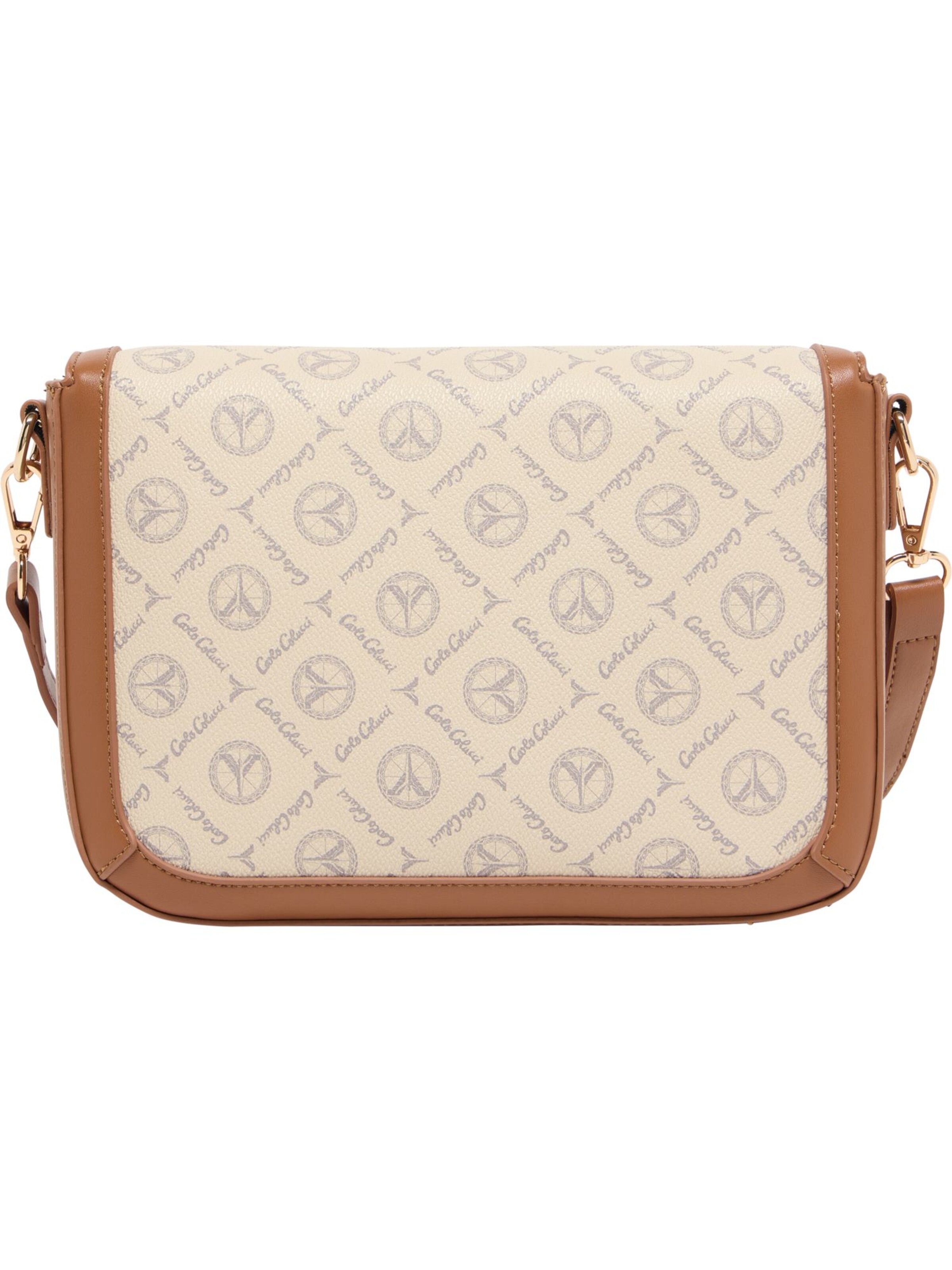 Carlo Colucci Umhängetasche 'Del Giudice' in Beige