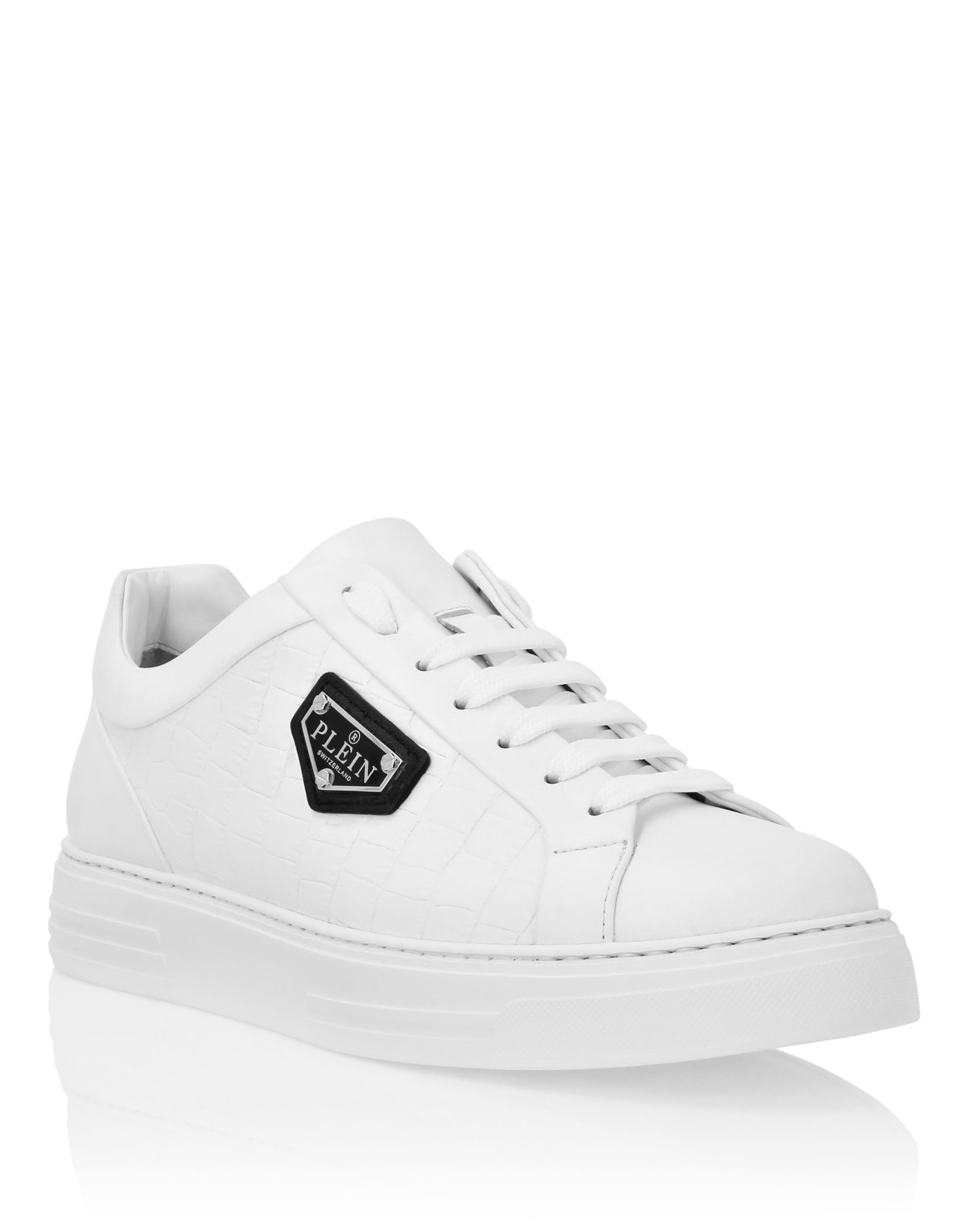 Philipp Plein Sneakers laag in Wit: voorkant