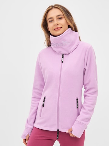 BENCH Bluza polarowa 'Funnel' w kolorze fioletowy: przód