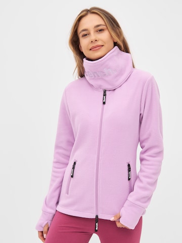 BENCH Fleece Jacket 'Funnel' in Purple: front