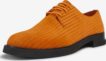 CAMPER Lace-Up Shoes 'Twins' in Orange: front