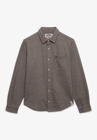 Superdry & Co Regular fit Overhemd in Bruin
