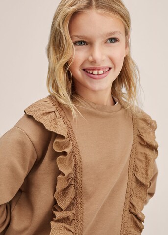 MANGO KIDS Sweatshirt 'Lola' in Brown