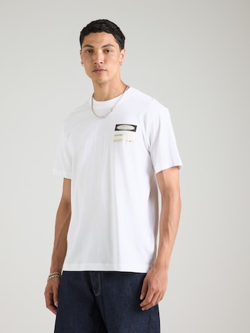 G-STAR Shirt 'Box Globe' in White: front