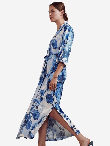 ESSENZA Long Bathrobe 'Jula Leila' in Blue