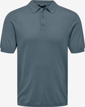 Only & Sons Shirt 'Wyler' in Blue: front