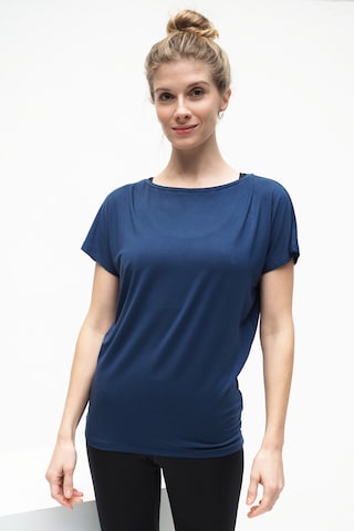Kismet Yogastyle Performance Shirt in Blue: front