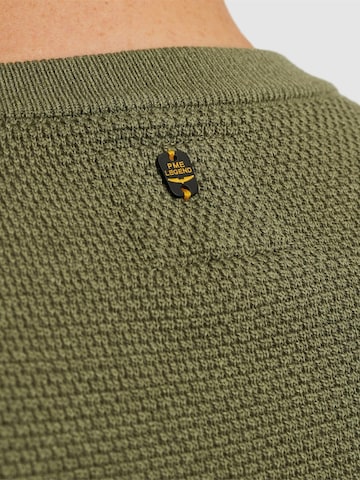 PME Legend Tröja 'Pullover with waffle texture' i grön