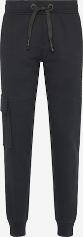 Effilé Pantalon cargo 'Ward' BRUNO BANANI en noir : devant