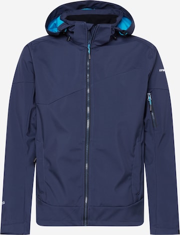 ICEPEAK Outdoorjas 'Barmsted' in Blauw: voorkant