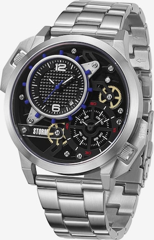 STORM Analoguhr 'Dualaton' in Blau: Vorderseite