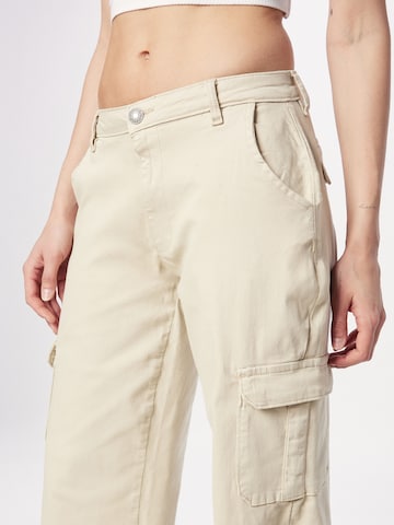 Urban Classics Wide leg Cargojeans in Beige