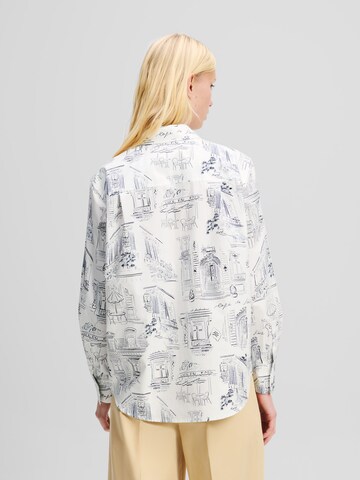 Camicia da donna 'KL x Jorge Parra' di Karl Lagerfeld in bianco