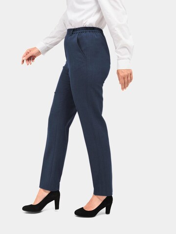 Regular Pantalon à plis Goldner en bleu