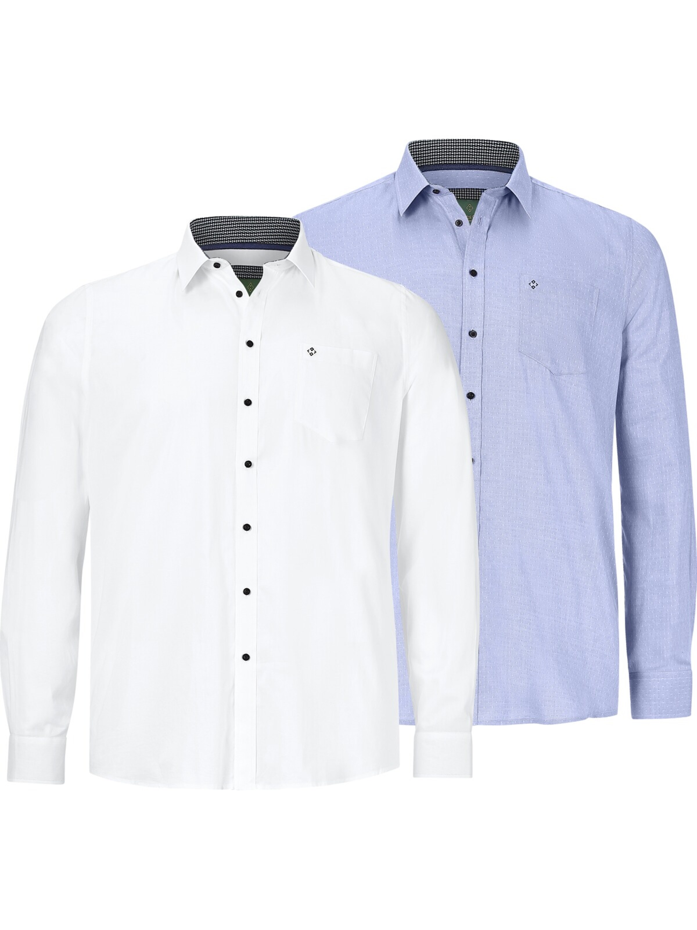 Charles Colby Regular fit Button Up Shirt 'Duke Lester' in Blue: front