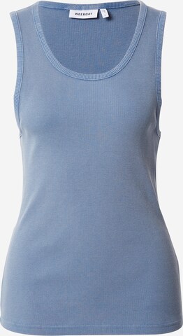 WEEKDAY Top in Blauw: voorkant