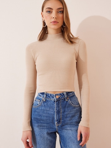 Happiness İstanbul Тениска в кафяво